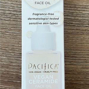Pacifica Vegan Ceramide Facial Oil, Hydrates + Soothes, Fast-Absorbing 1 oz NIB